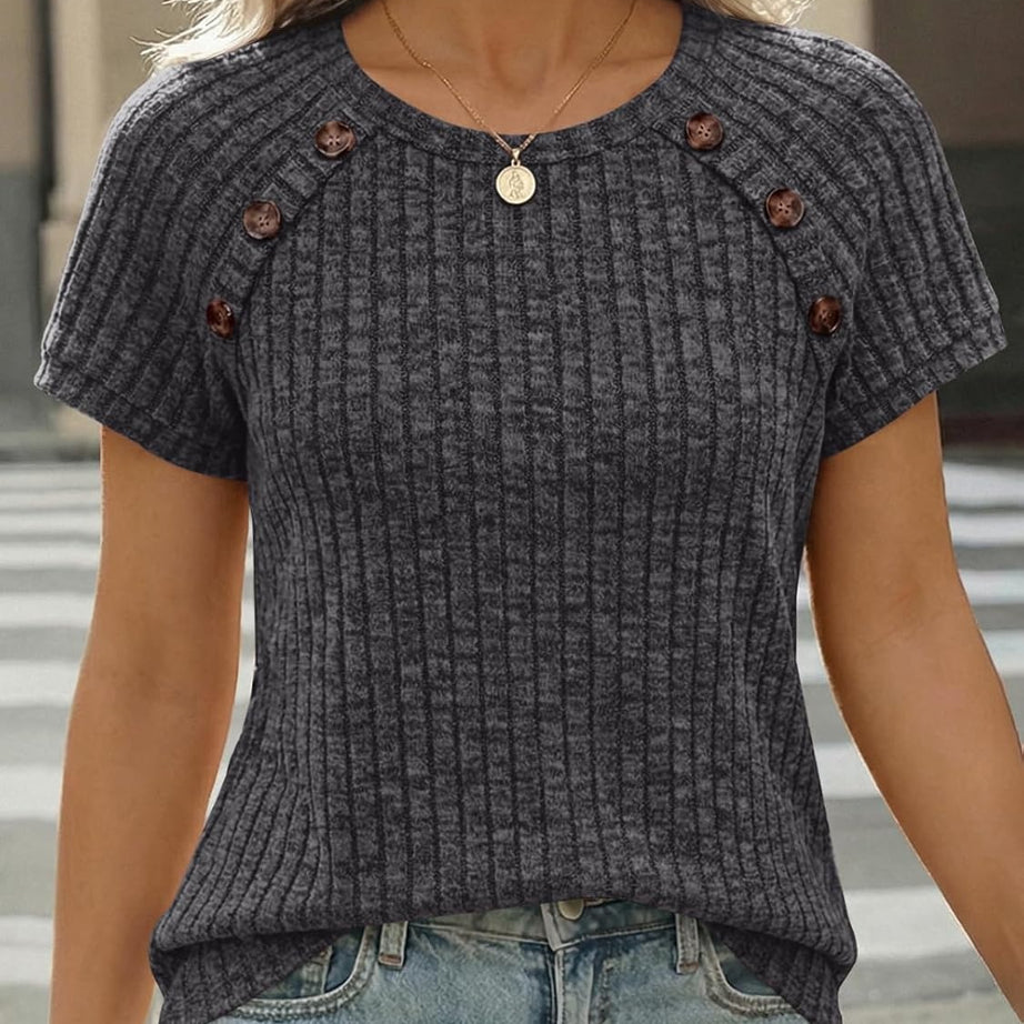 Women's Short Sleeve Business Casual Work Top