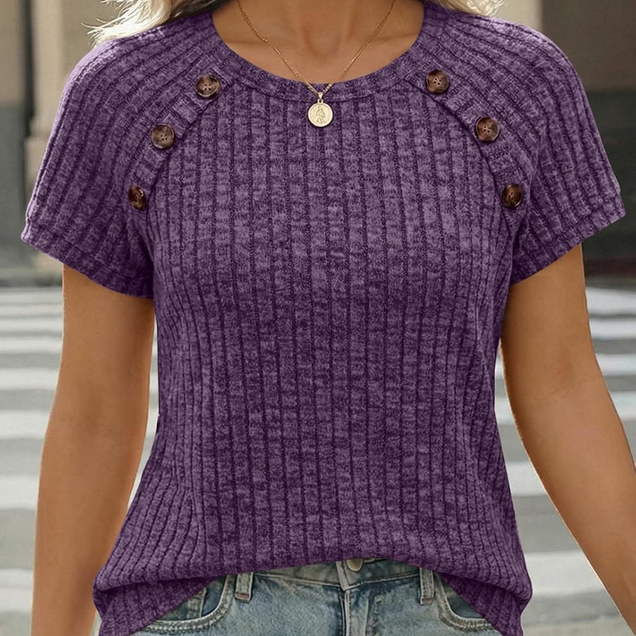 Women's Short Sleeve Business Casual Work Top