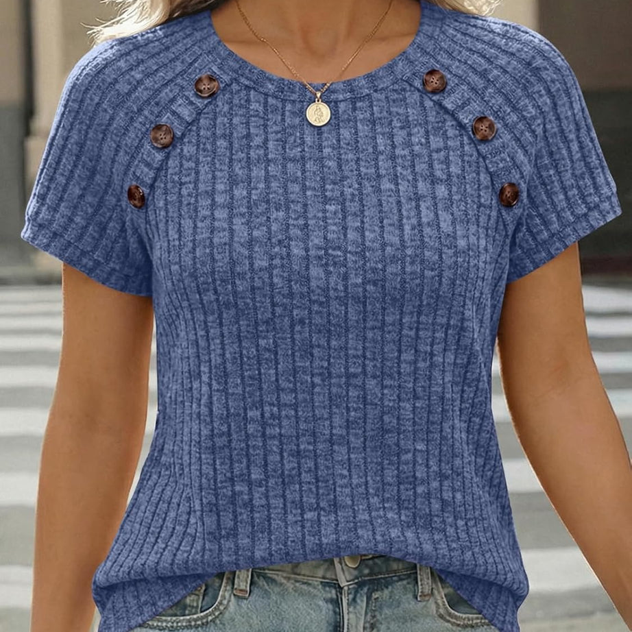 Women's Short Sleeve Business Casual Work Top