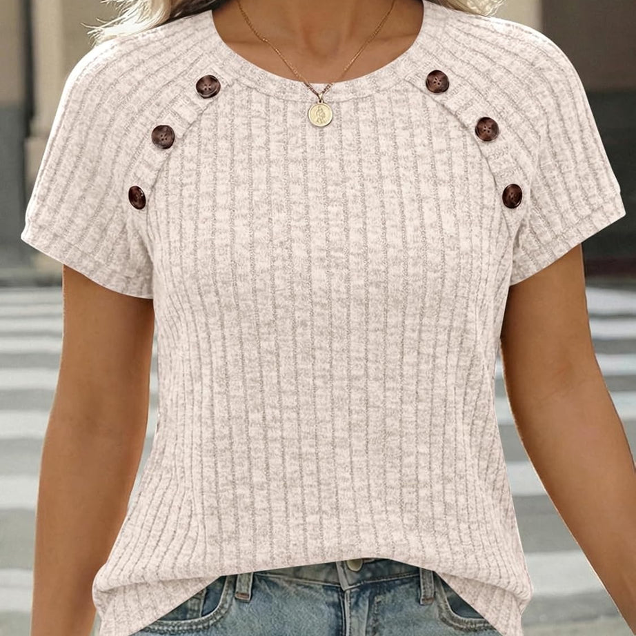 Women's Short Sleeve Business Casual Work Top