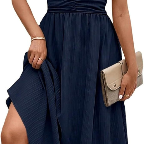 Women Summer Elegant Ruffle Sleeve Boho Outfits Dress