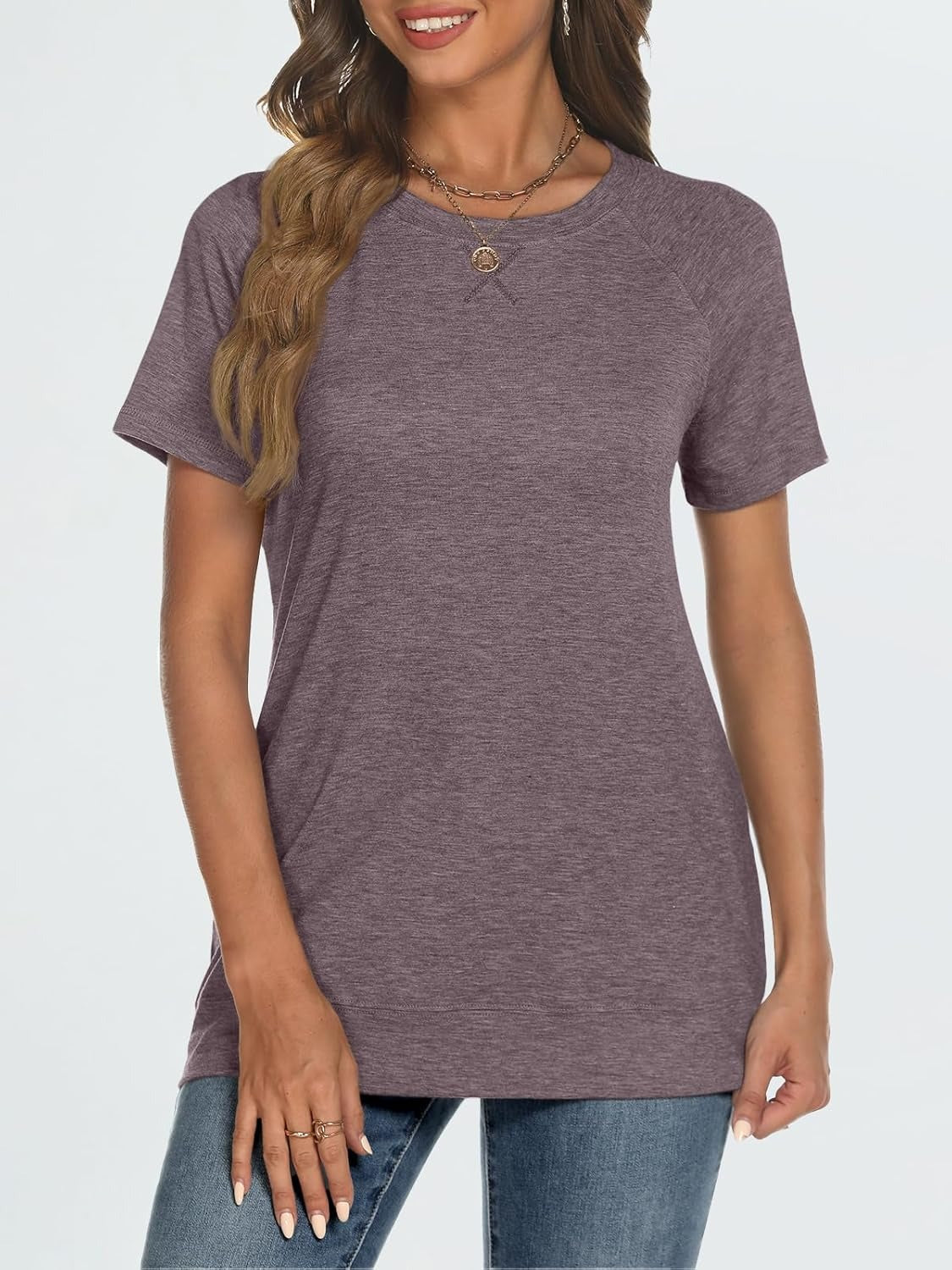 Women's Lightweight Soft Crewneck Short Sleeve Tee