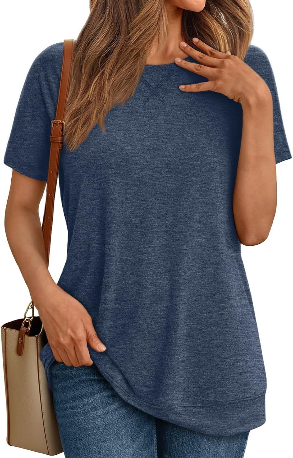 Women's Lightweight Soft Crewneck Short Sleeve Tee