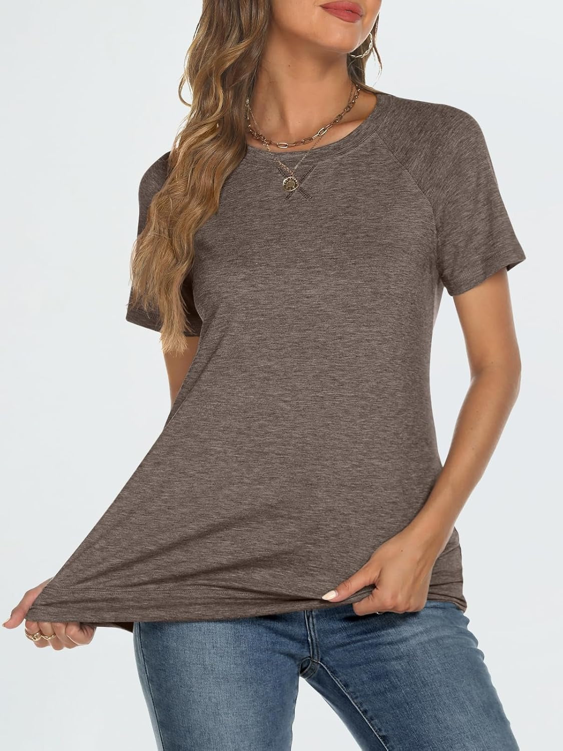 Women's Lightweight Soft Crewneck Short Sleeve Tee