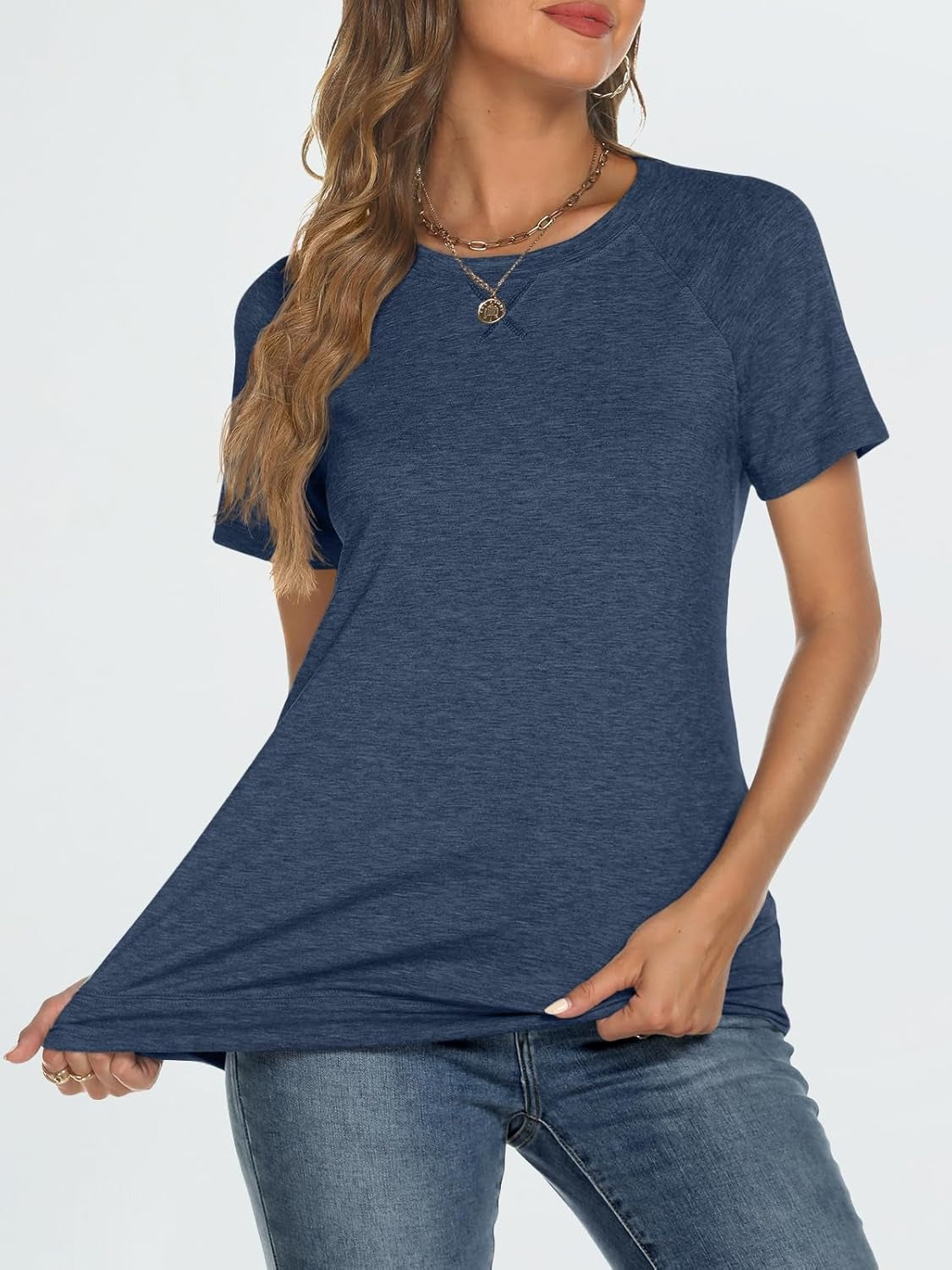 Women's Lightweight Soft Crewneck Short Sleeve Tee