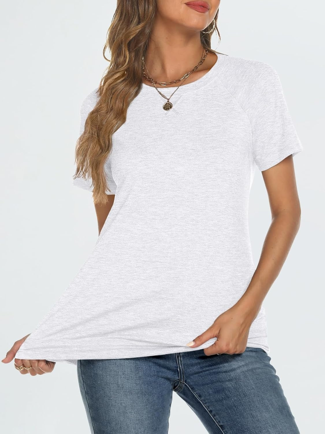 Women's Lightweight Soft Crewneck Short Sleeve Tee