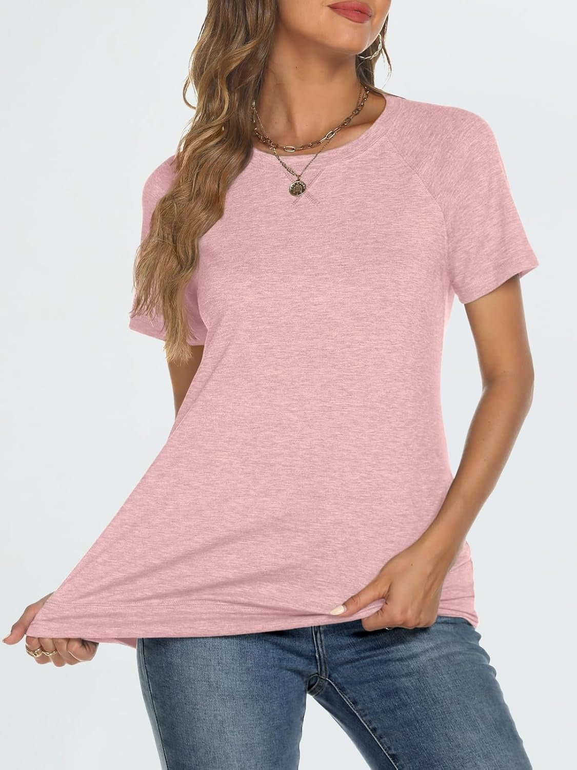 Women's Lightweight Soft Crewneck Short Sleeve Tee