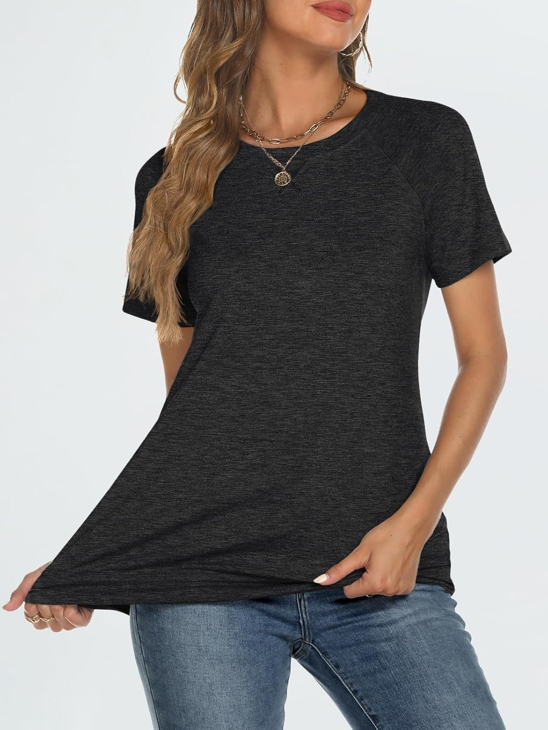 Women's Lightweight Soft Crewneck Short Sleeve Tee