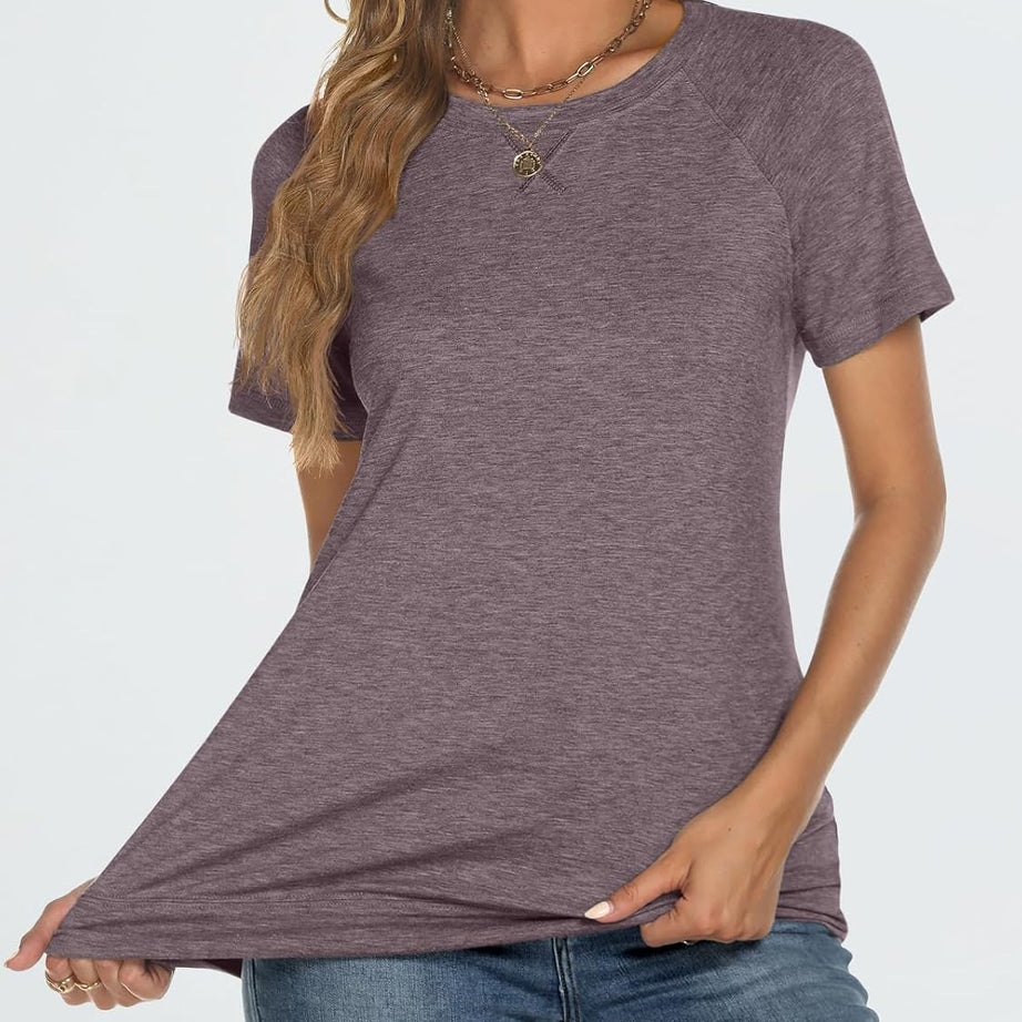 Women's Lightweight Soft Crewneck Short Sleeve Tee