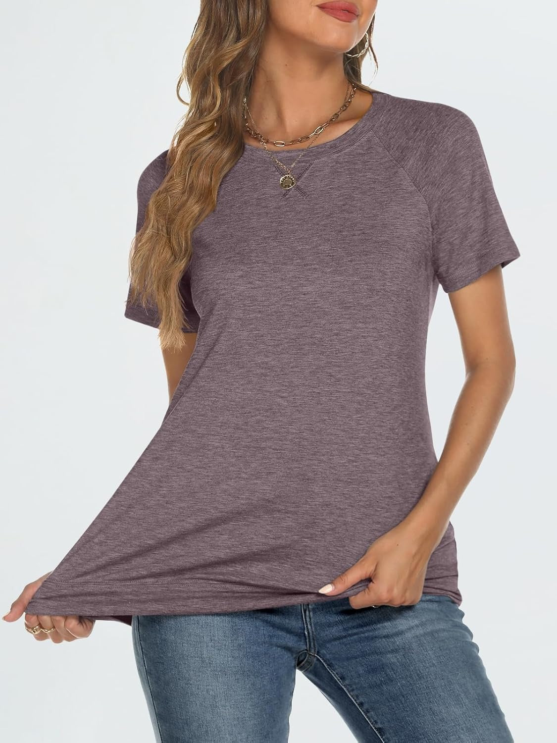 Women's Lightweight Soft Crewneck Short Sleeve Tee
