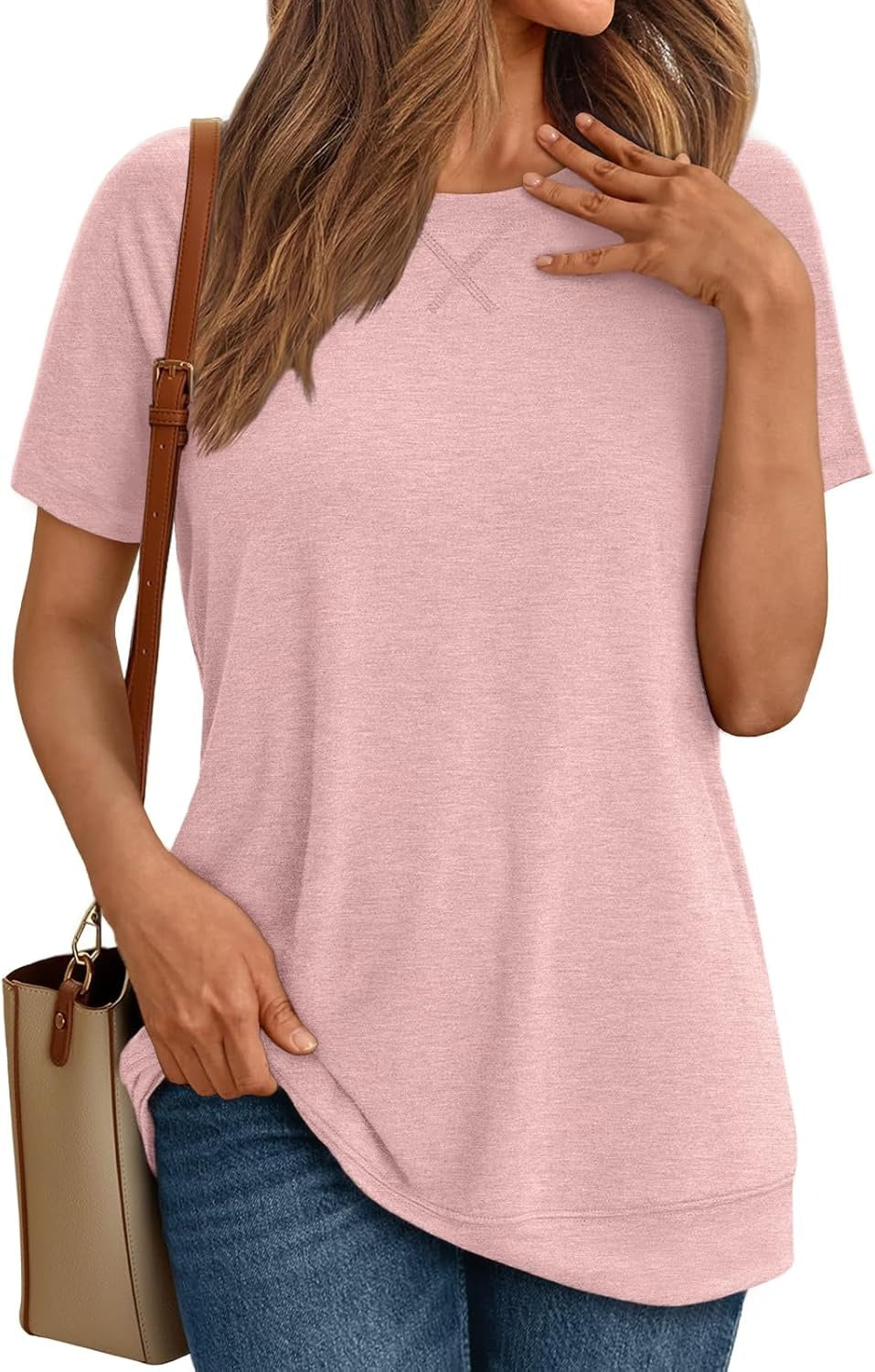 Women's Lightweight Soft Crewneck Short Sleeve Tee