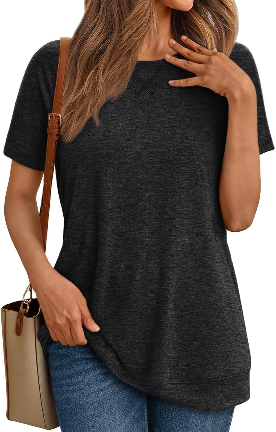 Women's Lightweight Soft Crewneck Short Sleeve Tee
