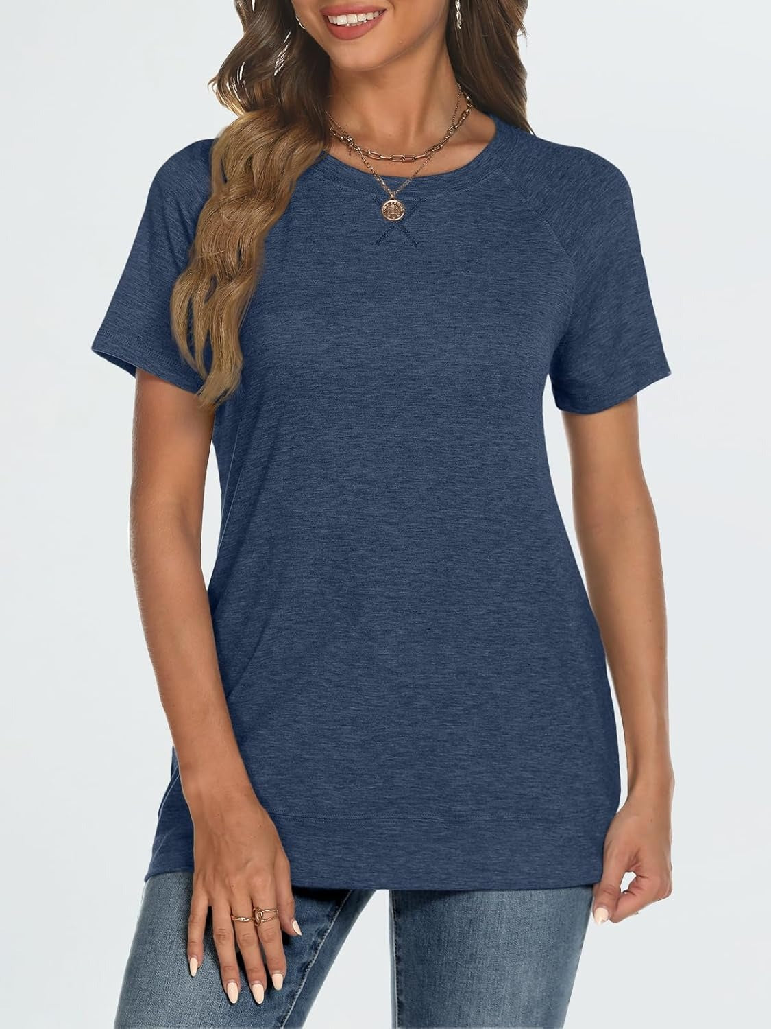 Women's Lightweight Soft Crewneck Short Sleeve Tee
