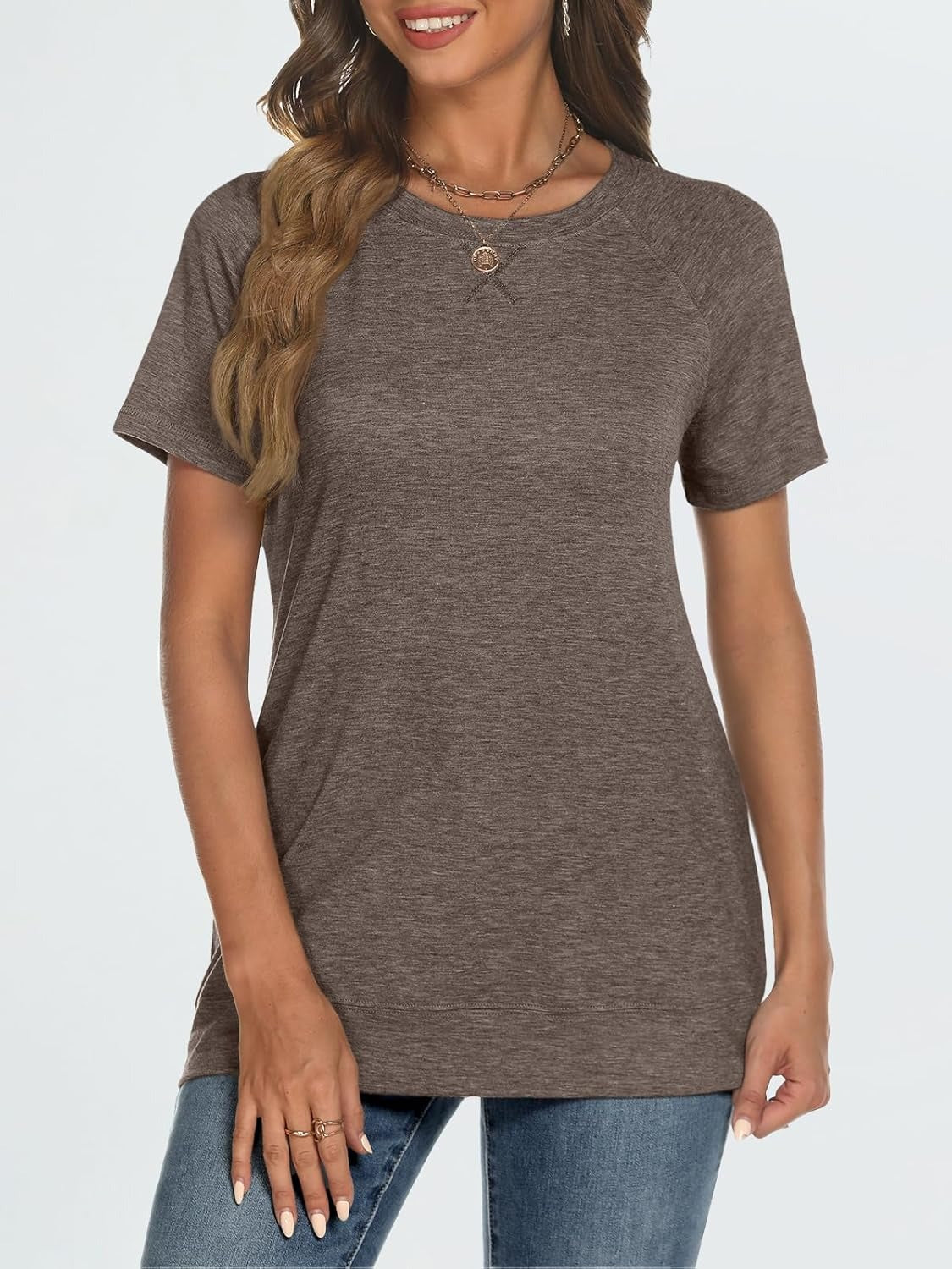 Women's Lightweight Soft Crewneck Short Sleeve Tee