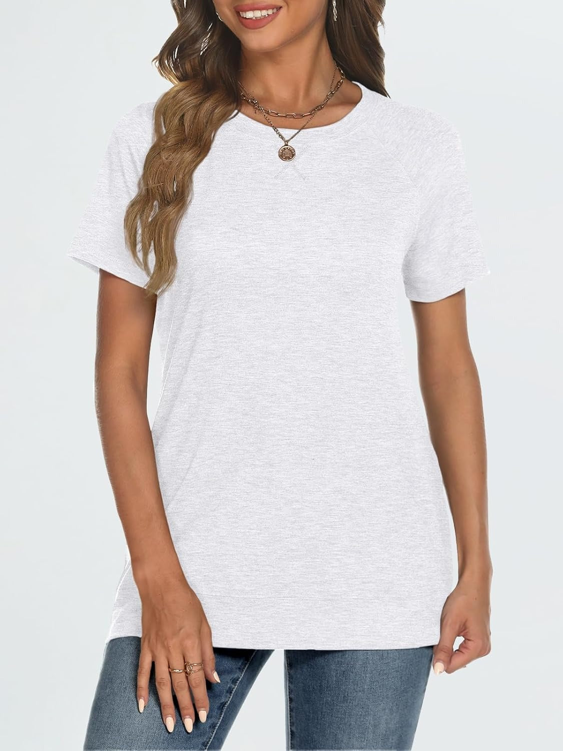 Women's Lightweight Soft Crewneck Short Sleeve Tee