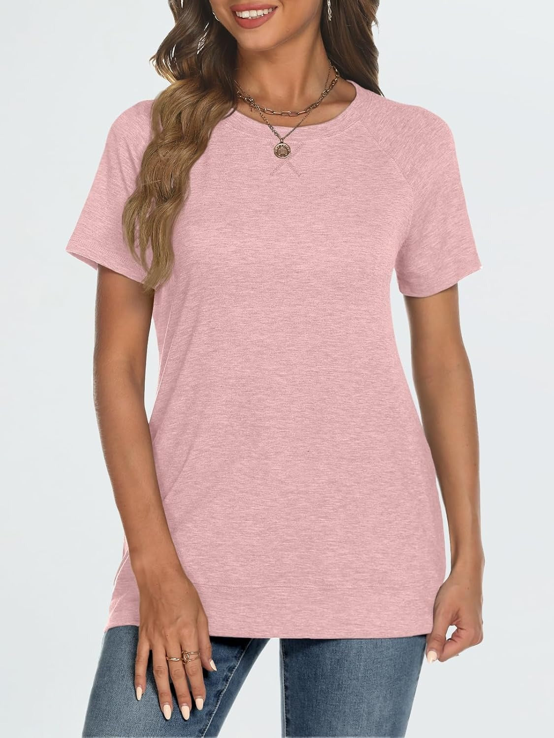 Women's Lightweight Soft Crewneck Short Sleeve Tee