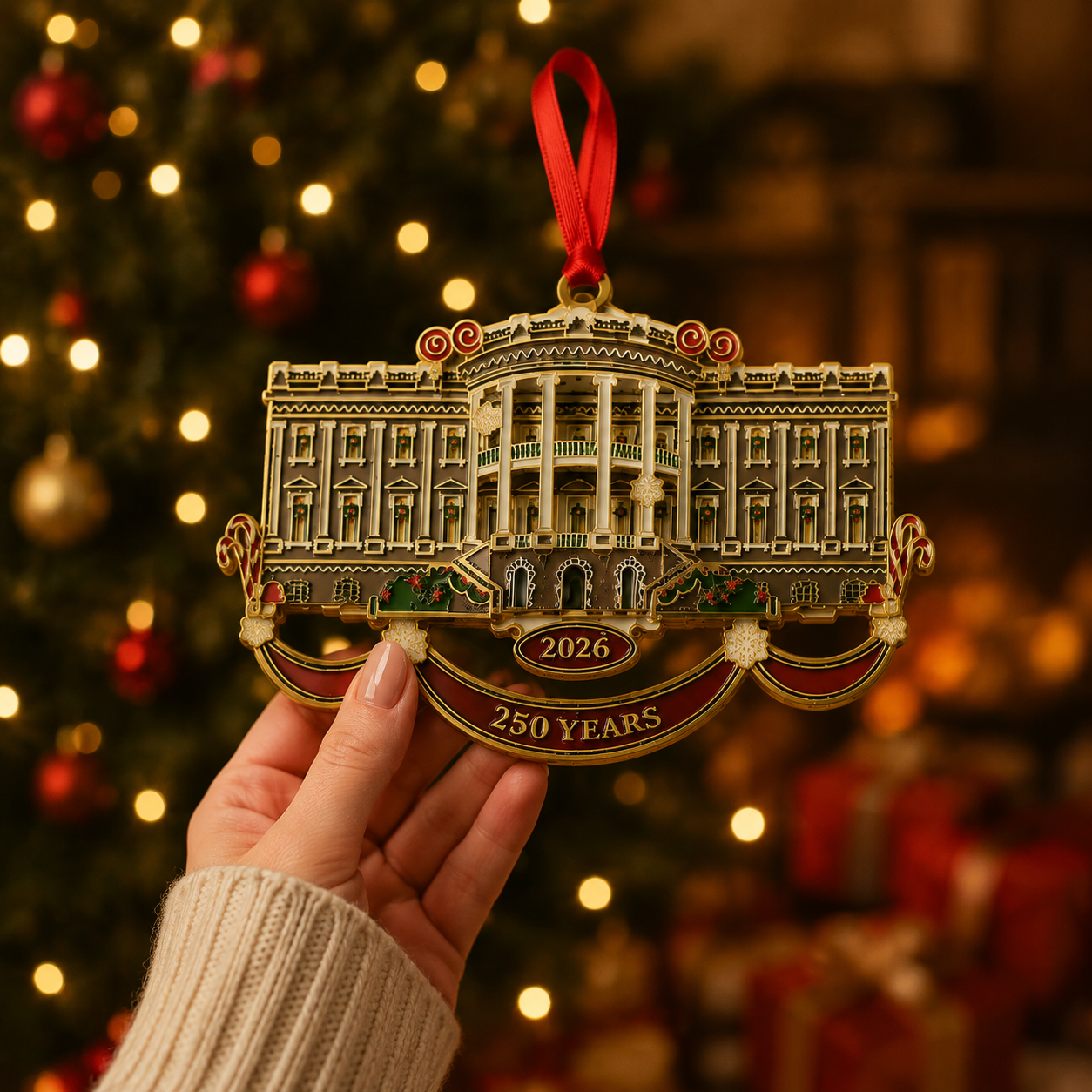 White House Christmas tree ornaments
