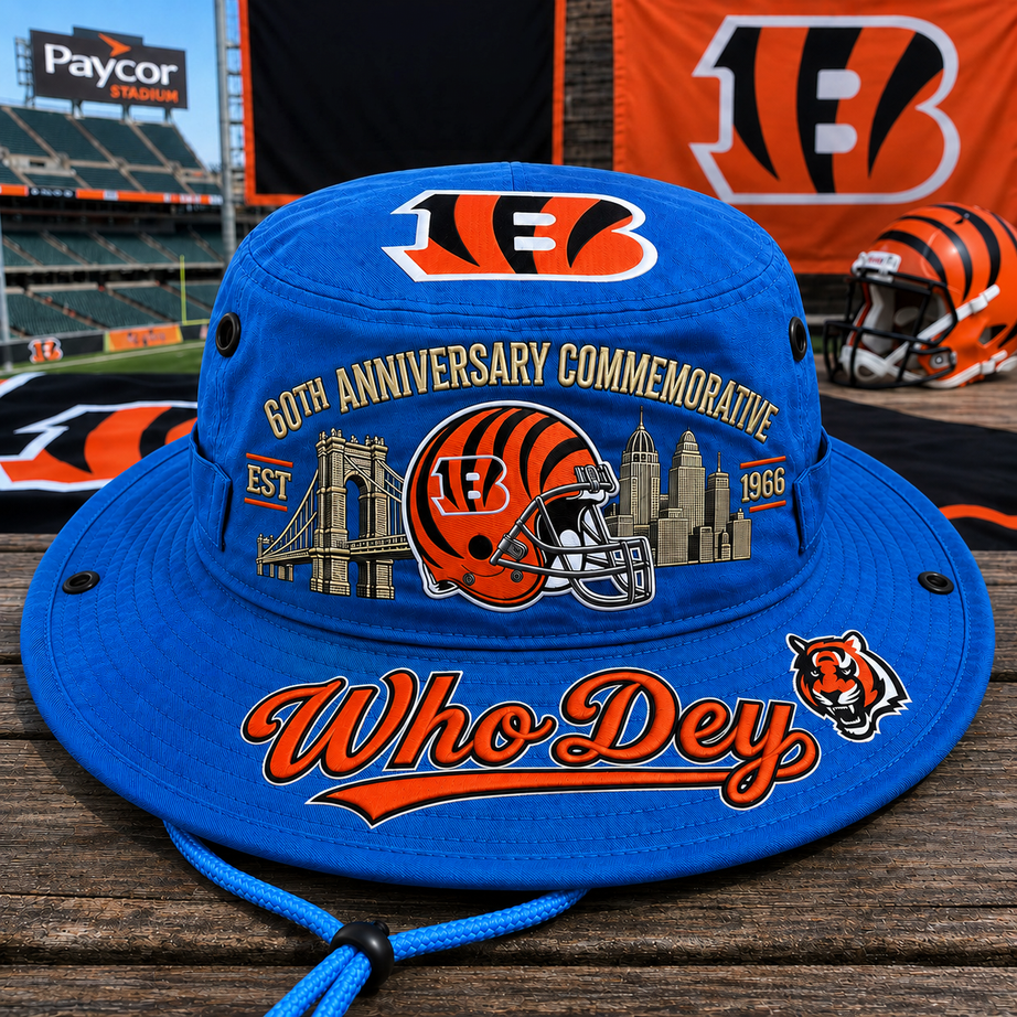 Who Dey 60th Anniversary Commemorative Boonie Hat