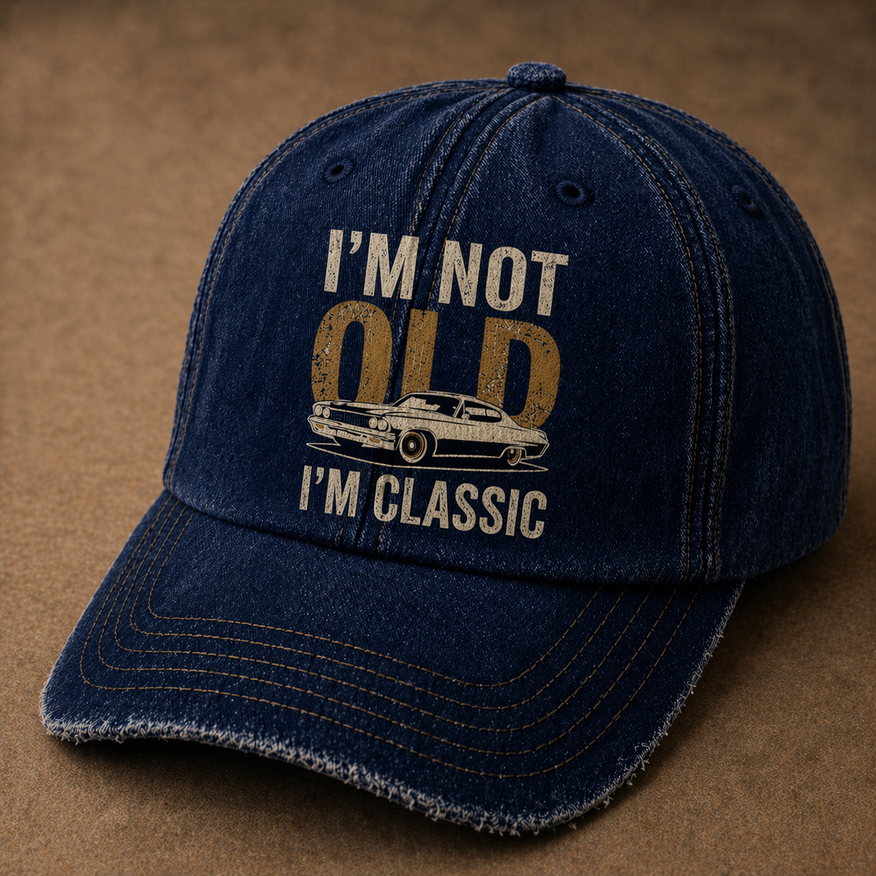 Vintage Denim Baseball Cap