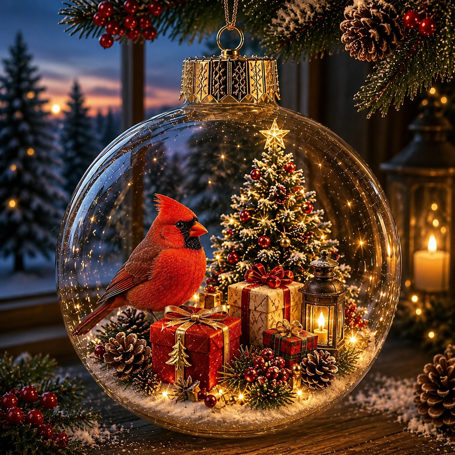 Magical Glass Christmas Ornaments