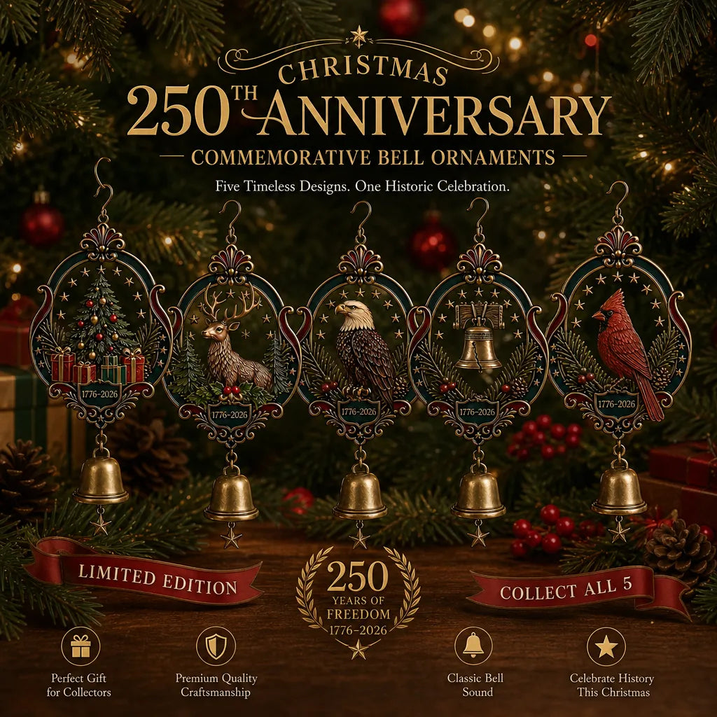 250th Christmas Anniversary Commemorative Bell Ornaments Collection