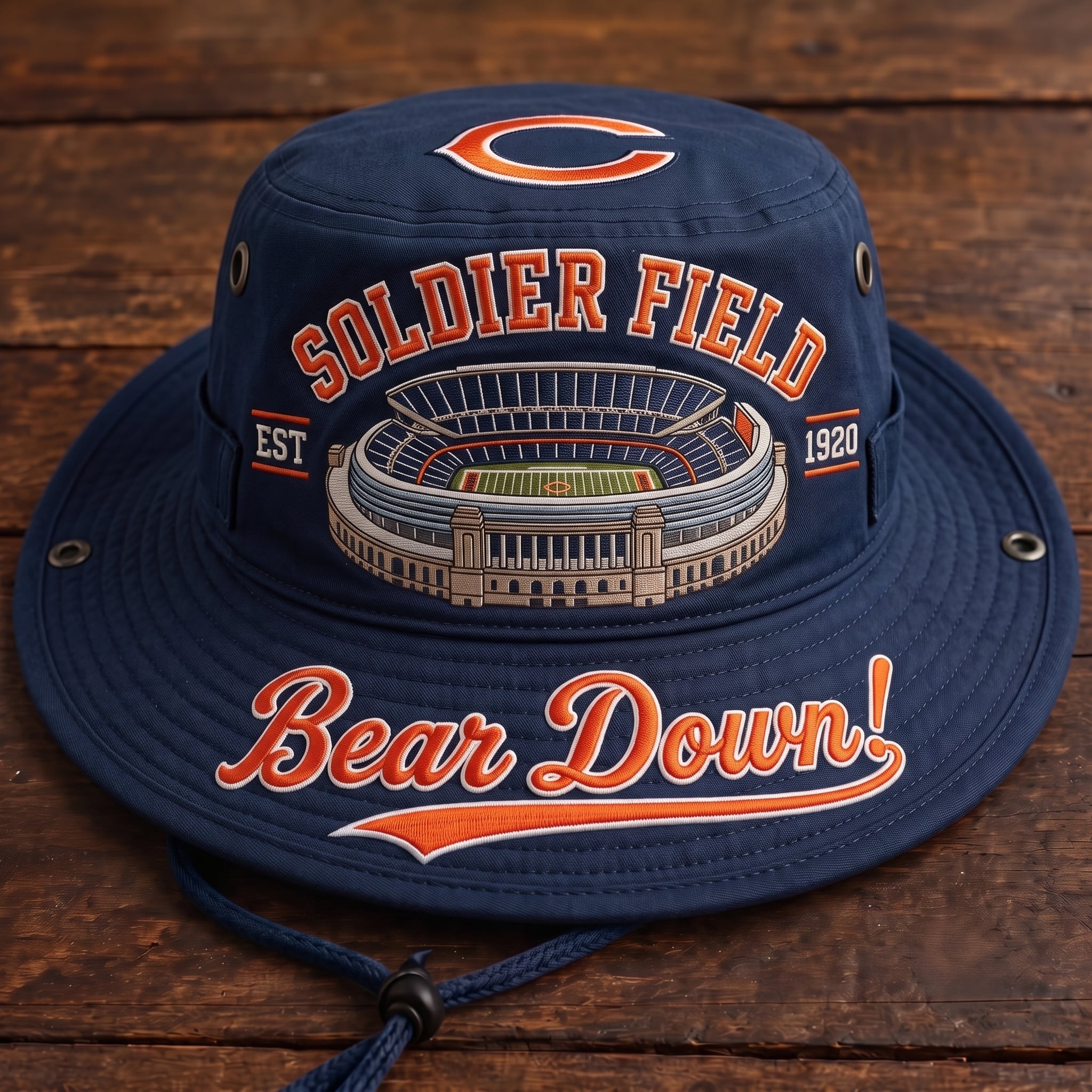 Bear Down Soldier Field Boonie Hat