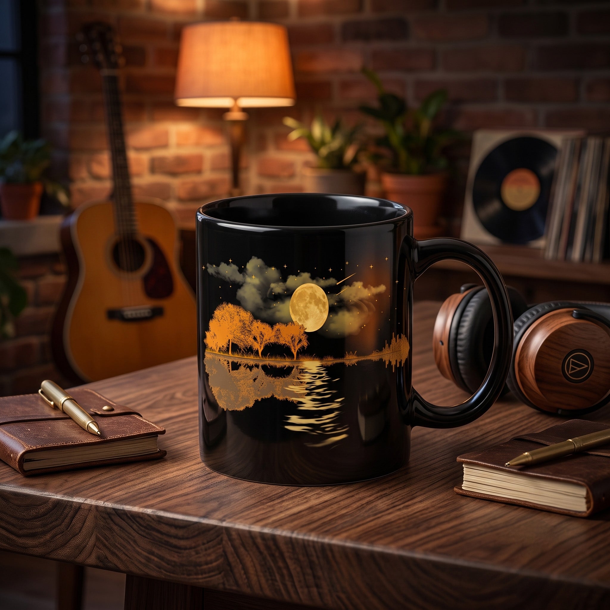 "Moonlight Melody" Ceramic Coffee Mug
