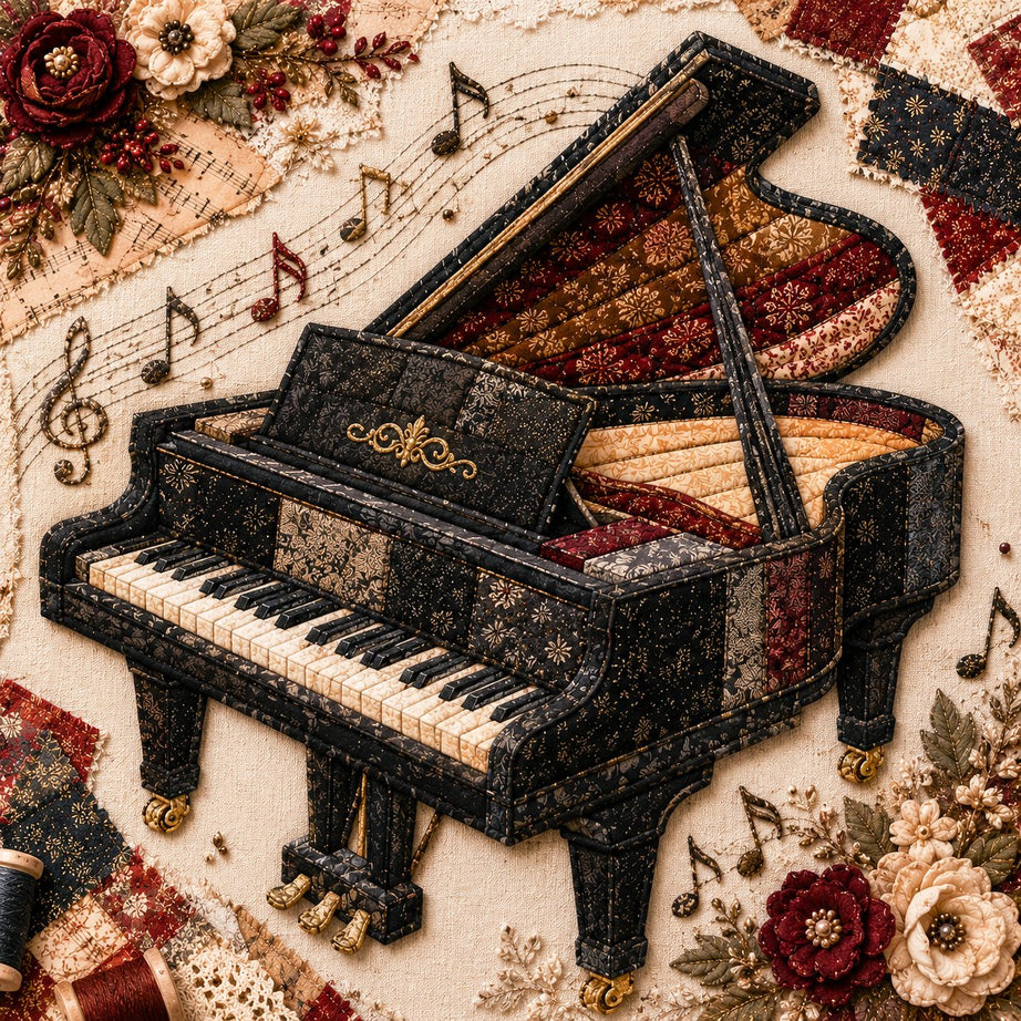 Vintage Patchwork Music Instrument DIY Kit