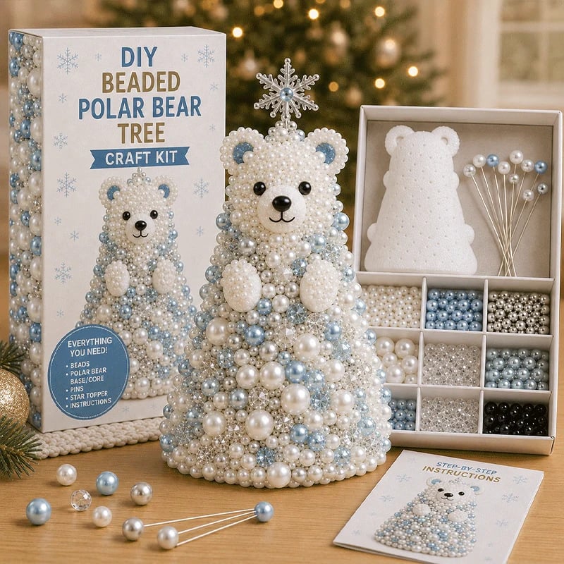 DIY Beaded Animal Christmas Tree Craft Kit