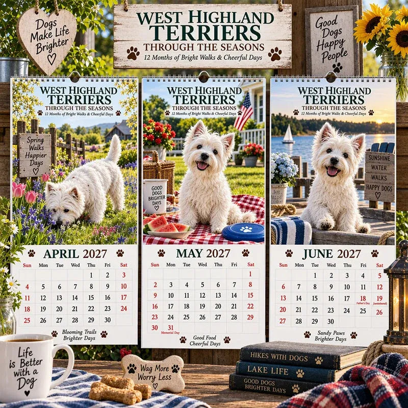 West Highland Terrier Wall Calendar