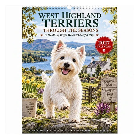West Highland Terrier Wall Calendar