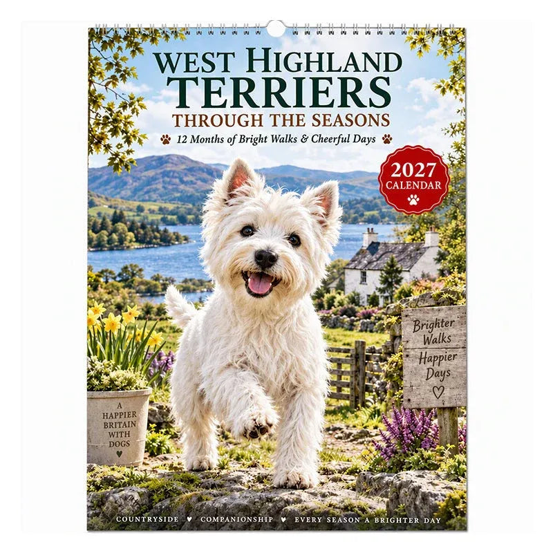 West Highland Terrier Wall Calendar