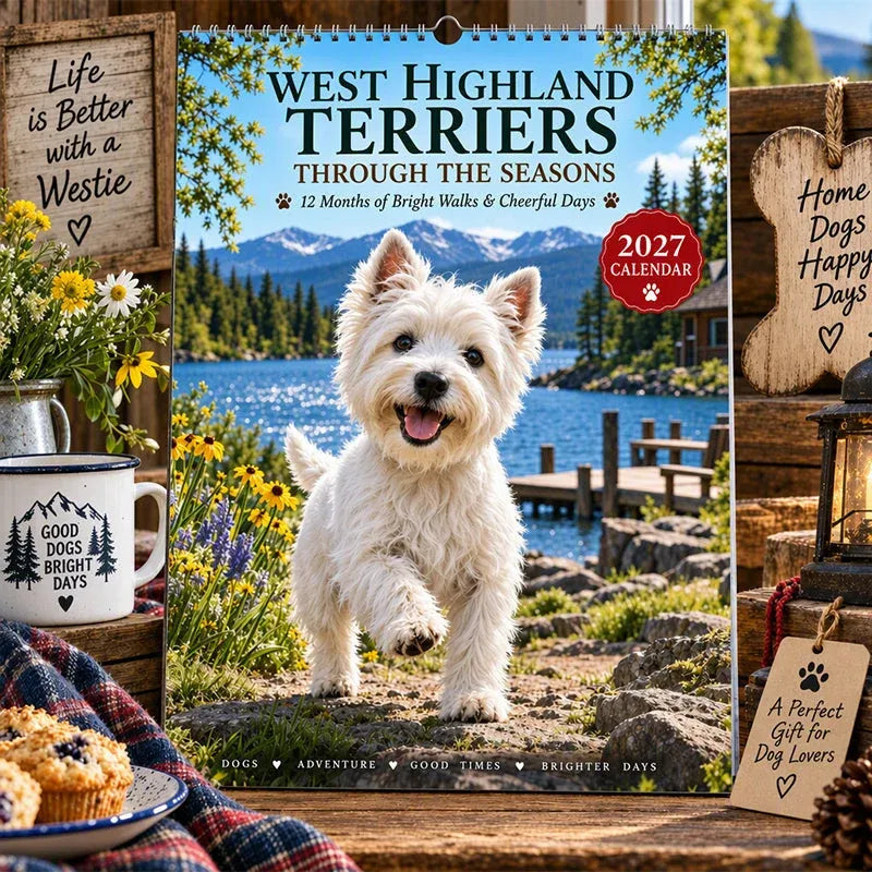 West Highland Terrier Wall Calendar