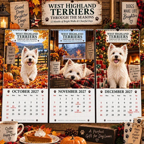 West Highland Terrier Wall Calendar