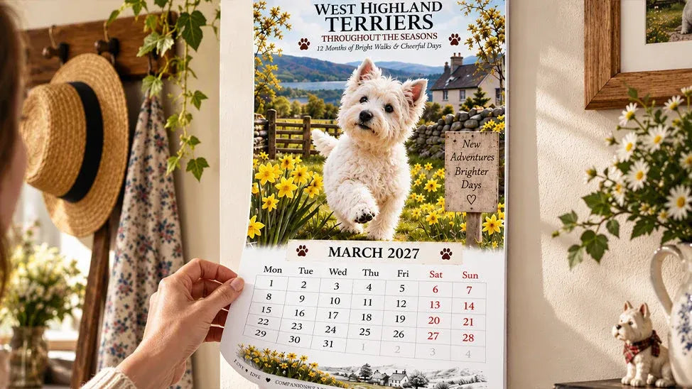 West Highland Terrier Wall Calendar