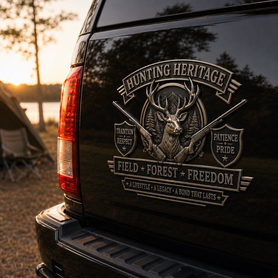 Hunting Heritage Metal Car Emblem
