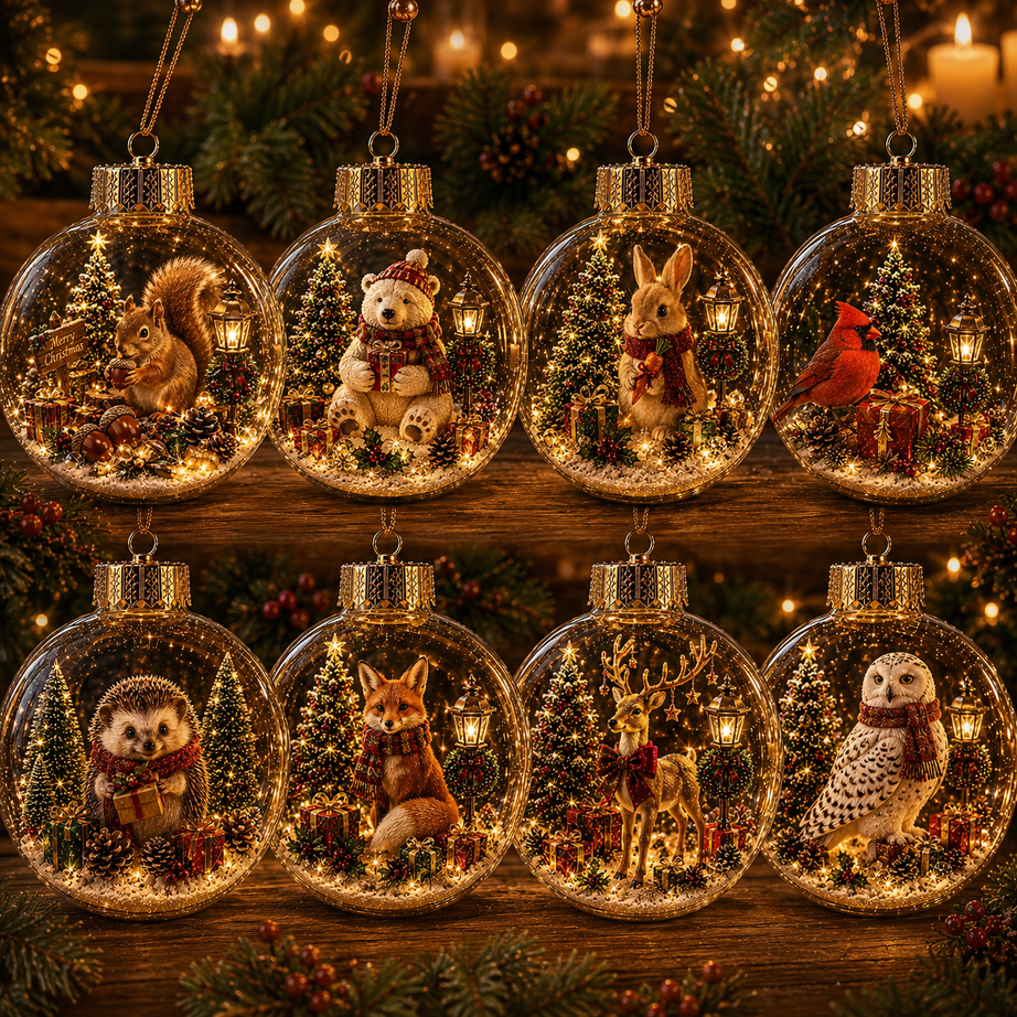 Magical Glass Christmas Ornaments