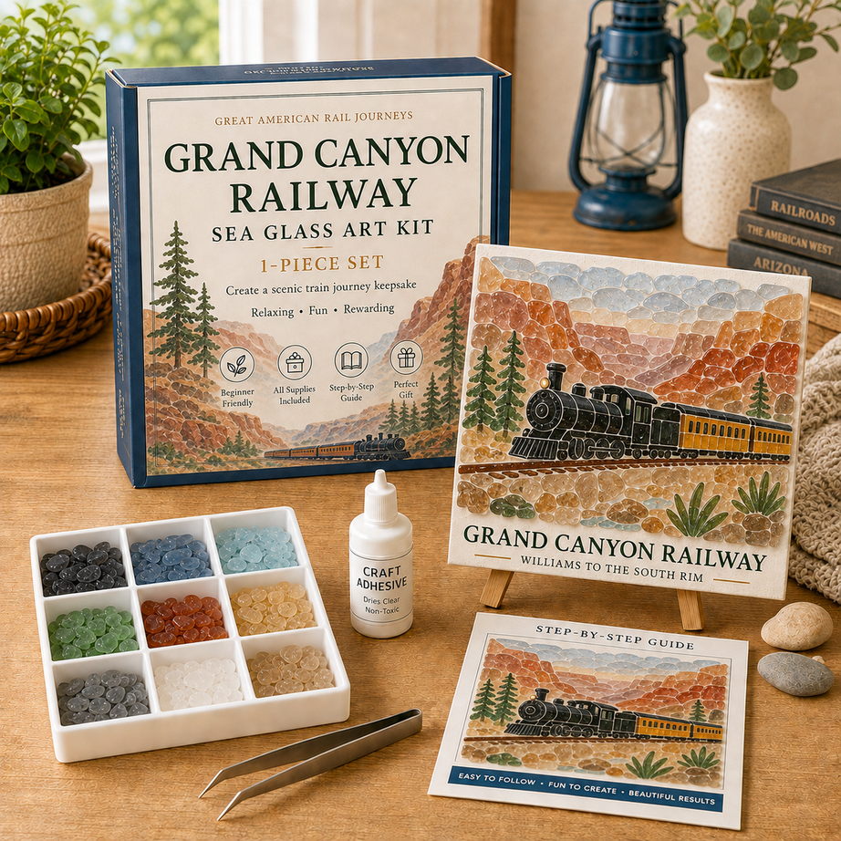 Great American Rail Journeys Sea Glass Art Kit