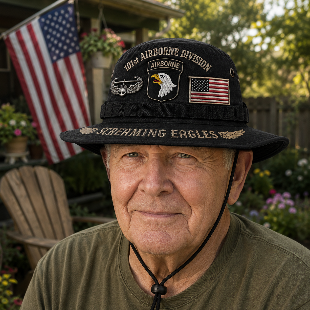 101st Airborne Division Screaming Eagles Tribute Boonie Hat