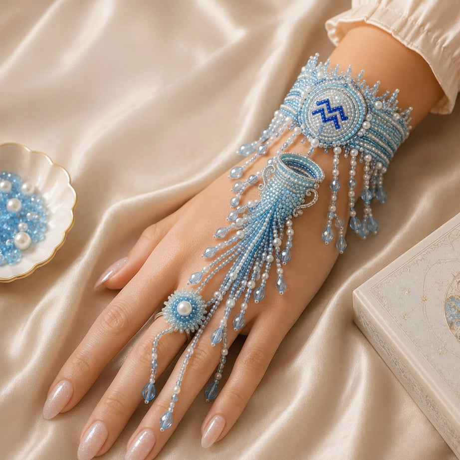 Zodiac DIY Beaded Hand Bracelet Kit