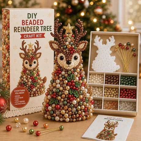 DIY Beaded Animal Christmas Tree Craft Kit