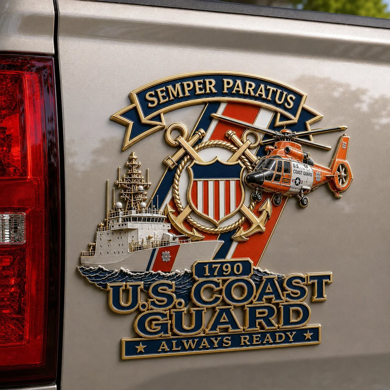U.S. Military Veteran Car Emblem Metal Badge Collection