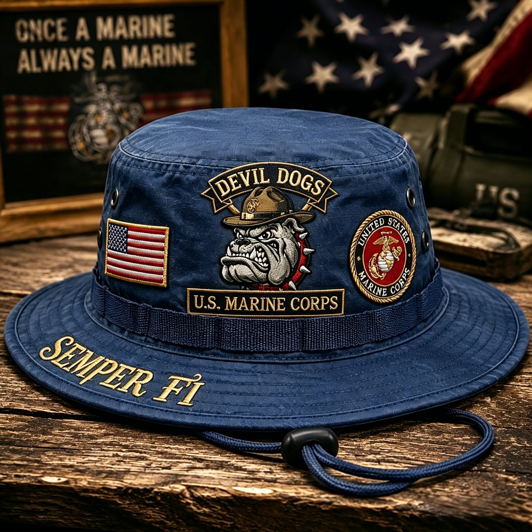 U.S. Marine Corps Devil Dogs Tribute Boonie Hat