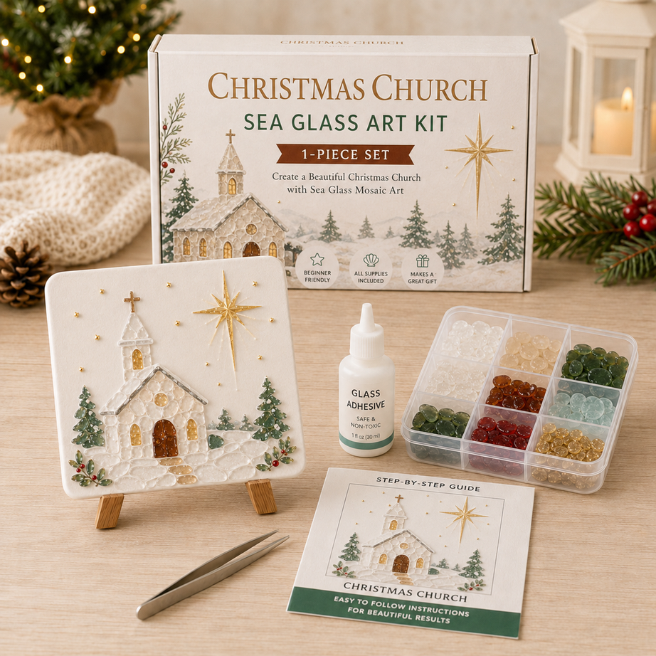 Create Your Own Magical Christmas Sea Glass Art