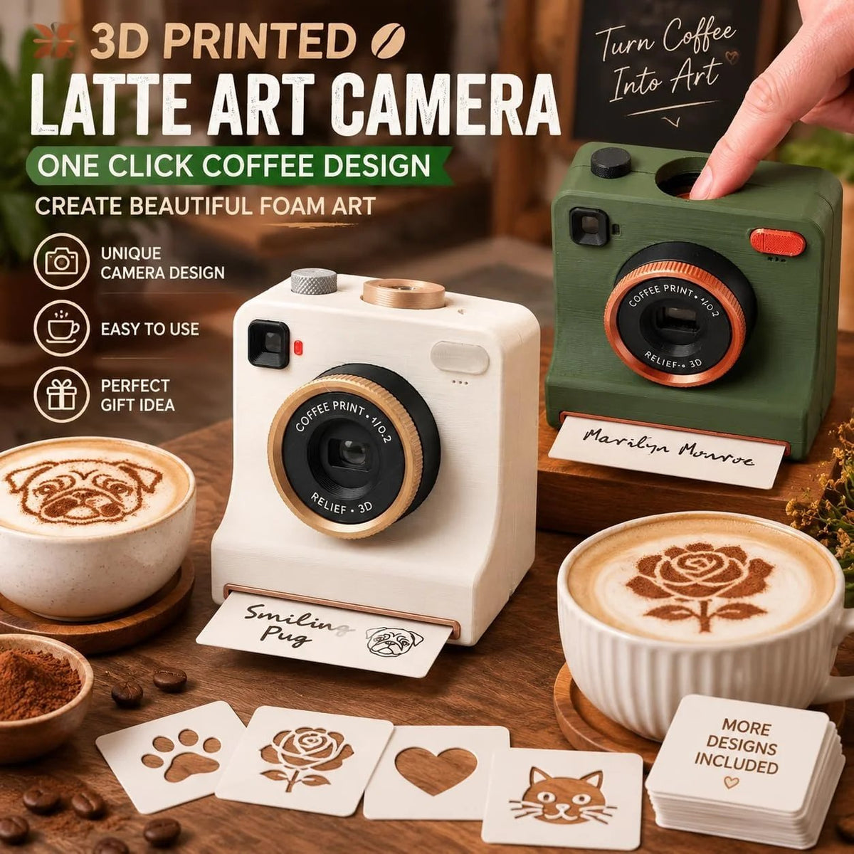 Smart Latte Art Maker Camera Tool