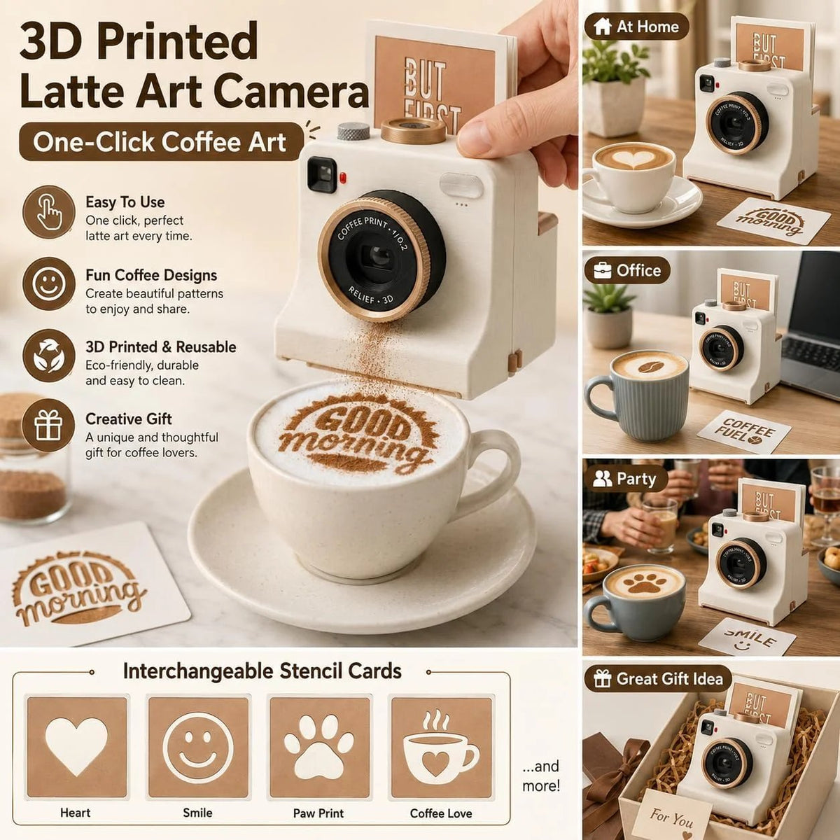 Smart Latte Art Maker Camera Tool