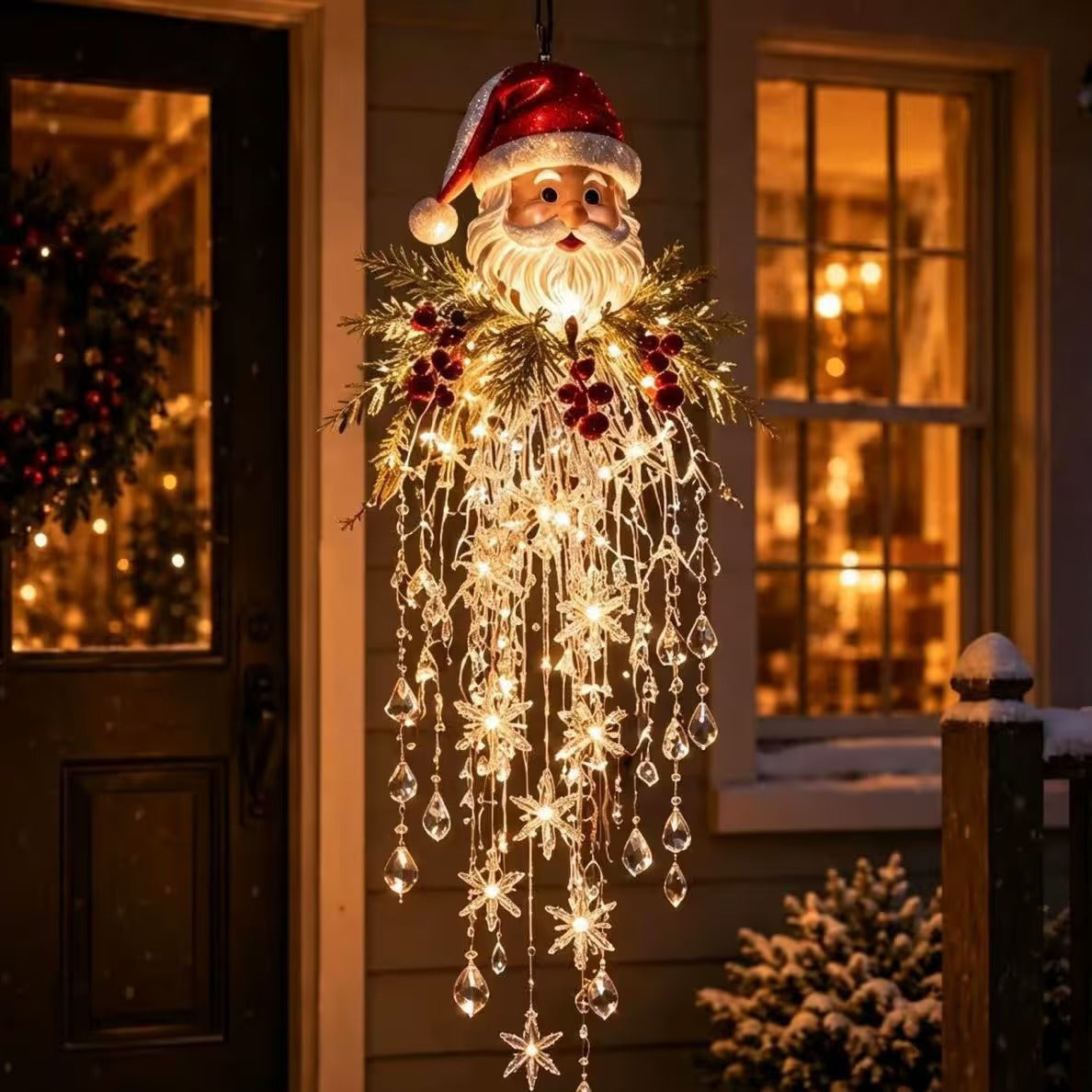 Christmas Hanging Snowflake & Crystal LED Light