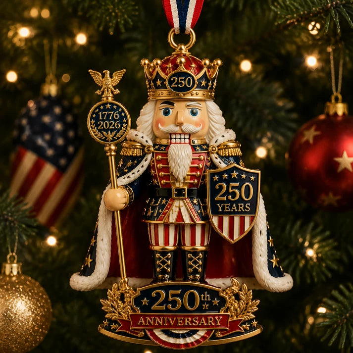 Nutcracker-themed Christmas tree ornament