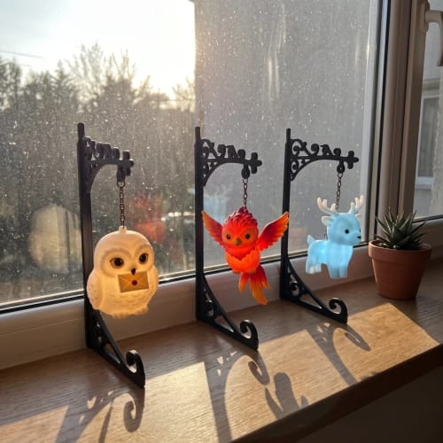 Enchanted Hanging Owl Bookshelf Light – Glowing Book Nook Decor for Readers
