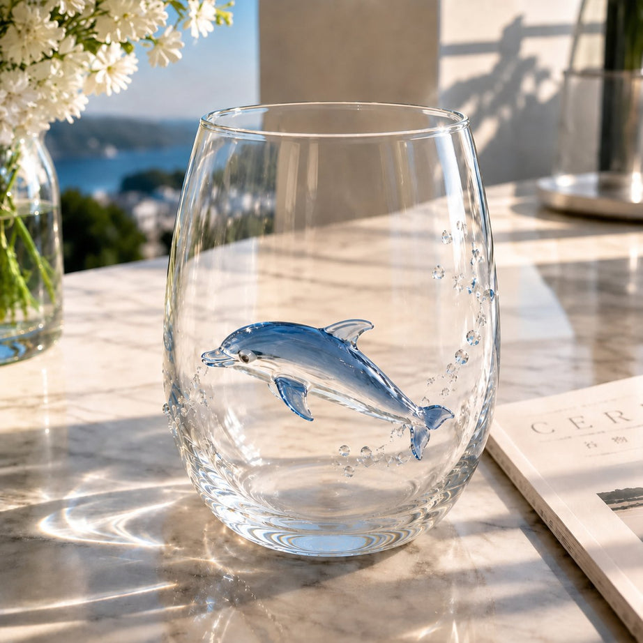 Artisanal Blue Ringed Octopus Glassware